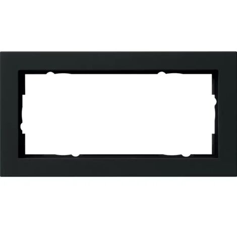 Gira Abdeckrahmen 2f o.M. Gira E2 Schwarz m 100209