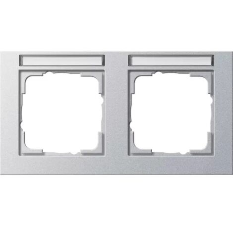Gira Abdeckrahmen 2f waager. BSF Gira E2 F Alu 109225