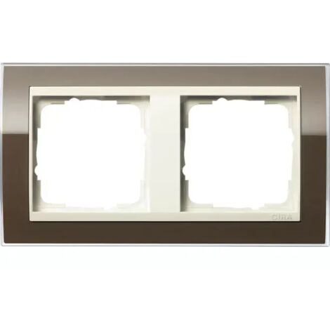 Gira Abdeckrahmen 2f Zwischenr. CW Gira Event Klar Braun 0212761