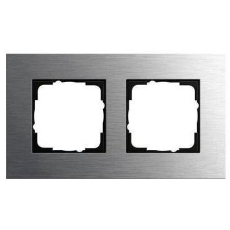 Gira Abdeckrahmen 2fach edelstahl 0212219