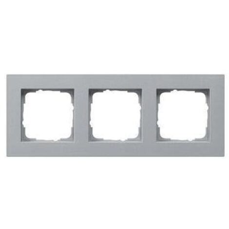 Gira Abdeckrahmen 3f flach Gira E2 F Alu [0213255], 0213 255