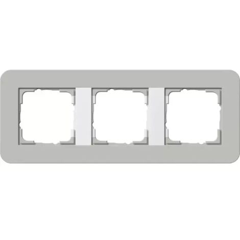 Gira Abdeckrahmen 3f Gira E3 Grau/Reinweiß 0213412