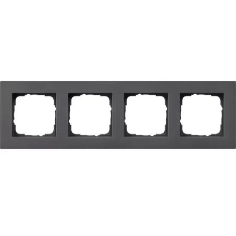 Gira Abdeckrahmen 4f flach Gira E2 Anthrazit 0214235