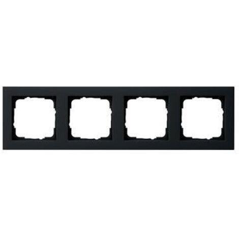 Gira Abdeckrahmen 4f Gira E2 Schwarz m 021409
