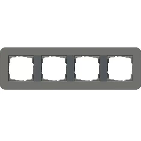 Gira Abdeckrahmen 4f Gira E3 Dklgrau/Anthrazit 0214423