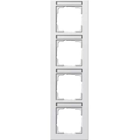 Gira Abdeckrahmen 4f senkr. BSF Gira E2 Reinweiß 111429