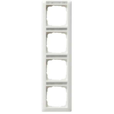 Gira Abdeckrahmen 4f senkr. BSF Standard 55 Reinweiß 111403