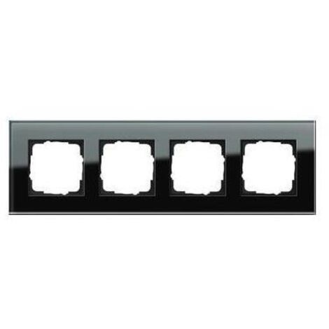 Gira Abdeckrahmen 4f. sw-glas Esprit 021405