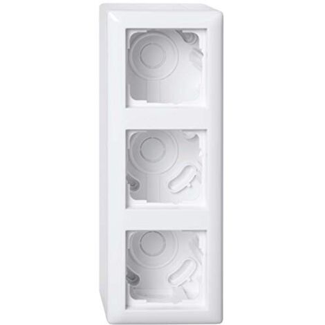 Gira Alloggiamento AP 3f + Telaio Standard 55 Bianco puro [106303], 1063 03