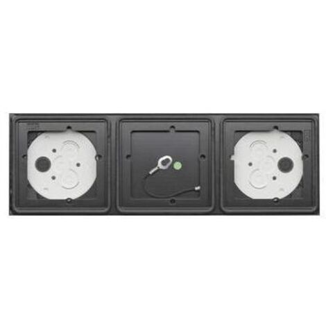 Gira AP-Gehäuse 3f System 106 Anthrazit [5503910], 5503 910