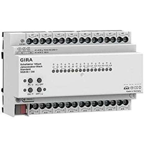 Gira Attuatore di Comando e Tapparelle 16f/8f 16 A bianco