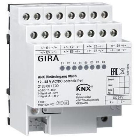 Gira Binäreingang 8f. KNX 12-8V AC/DC 212800