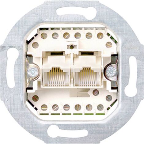 Gira Boîte de raccordement UAE/IAE 2 x 8-p 8/8 SRK Insert [019000], 0190 00