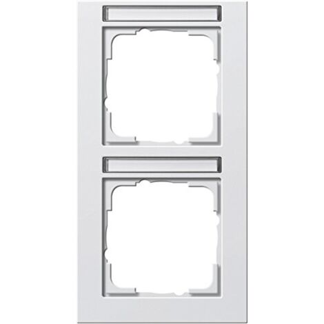 Gira Cadre de recouvrement 2f vertic. BSF Gira E2 Blanc pur m [110222], 1102 22