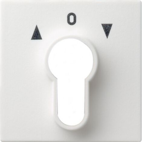 Gira Copertura interruttore a chiave/pulsante System 55 bianco puro m [066427], 0664 27