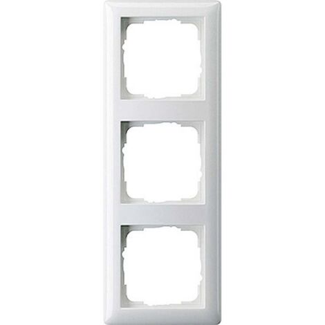 Gira Cornice 3 prese standard 55 bianco puro opaco