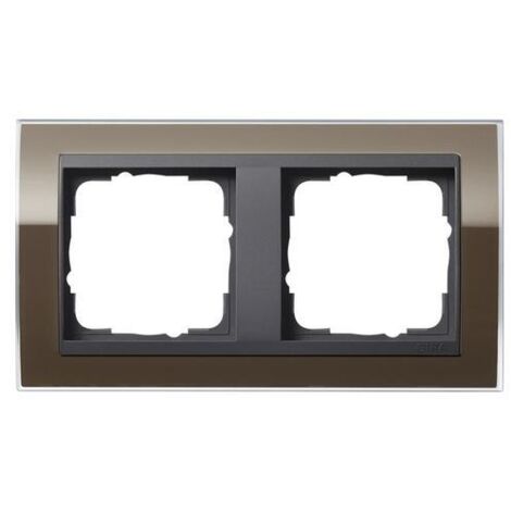 Gira Cornice di copertura 2f Interm. AN Gira Event Chiaro Marrone [0212768], 0212 768