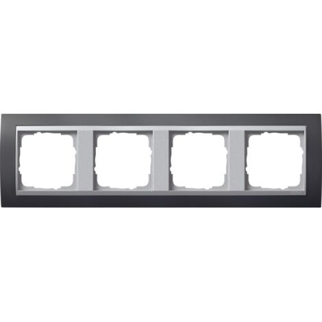 Gira Cornice di copertura 4f Anello interm. F Alu Gira Event Anthrazit [021481], 0214 81