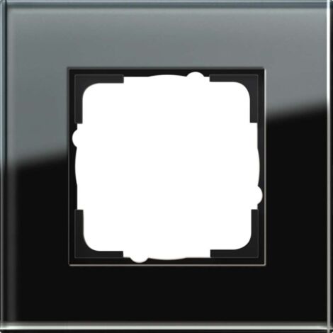 GIRA Frame 021105 Esprit Vetro Singolo Nero, 1fach