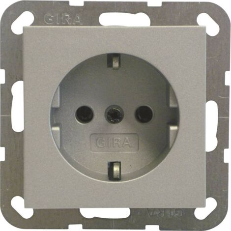 GIRA Frutto Presa schuko System 55, Standard 55, E2, Event, Event Chiara, Event Opaca, Esprit, ClassiX Alluminio 0188 2