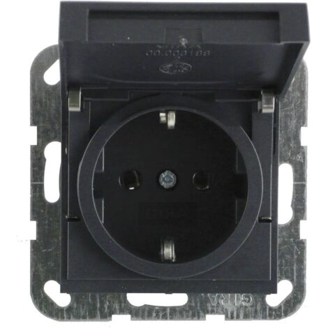 GIRA Frutto Presa schuko System 55, Standard 55, E2, Event, Event Chiara, Event Opaca, Esprit, ClassiX Antracite 045428