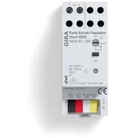 Gira Funk Schalt-/Tastaktor 1f REG Gira eNet [543300], 5433 00