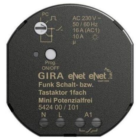 Gira FUNK SCHALT/TASTAKTOR MINI 1F (542400      POT.FREI)