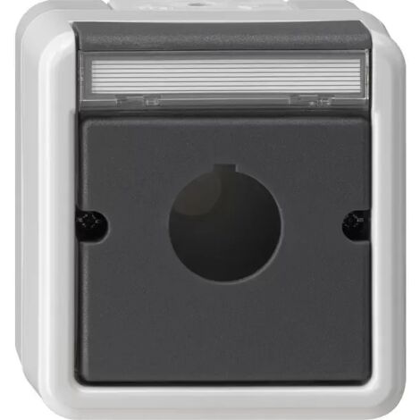 Gira Gehäuse BSF Taster Ø 22,5 mm WG AP Grau [027230], 0272 30