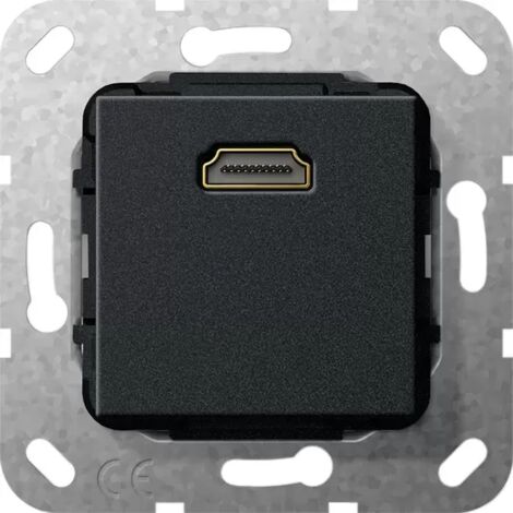 Gira HDMI K-Peitsche Einsatz Schwarz m [567010], 5670 10