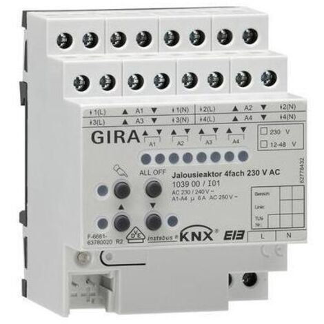 Gira Jal.aktor 4f AC 230 V Hand KNX REG 103900
