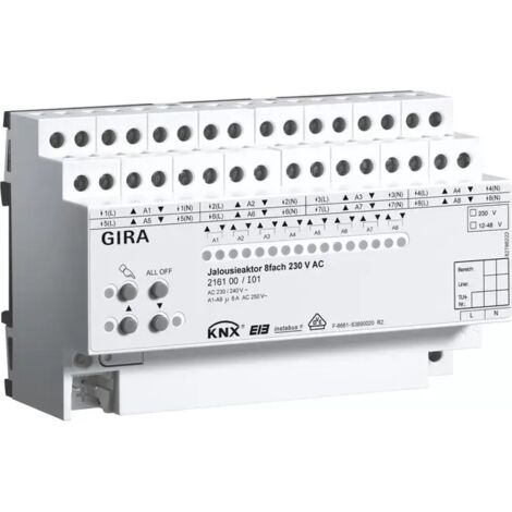 Gira Jal.aktor 8f AC 230 V Hand KNX REG 216100
