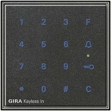 Gira Keyless In Codetastatur Gira TX44 (WG UP) Anthrazit [260567], 2605 67