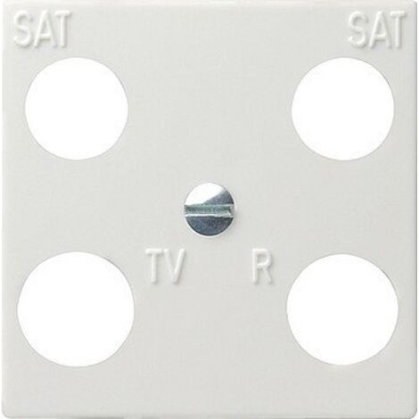 Gira Placca centr. 4f simmetrica Accessori Bianco puro [025803], 0258 03