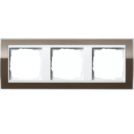 Gira Rahmen 0213763 3fach + ZR rw Event Klar Braun