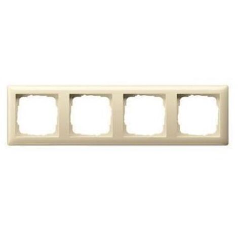 Gira Rahmen 021401 4fach Standard 55 cremeweiss