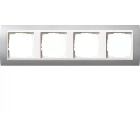 Gira Rahmen 0214326 4fach + ZR rw Event Farbe Alu