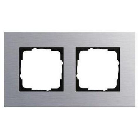 Gira Rahmen 2-fach alu Metall Esprit 021217