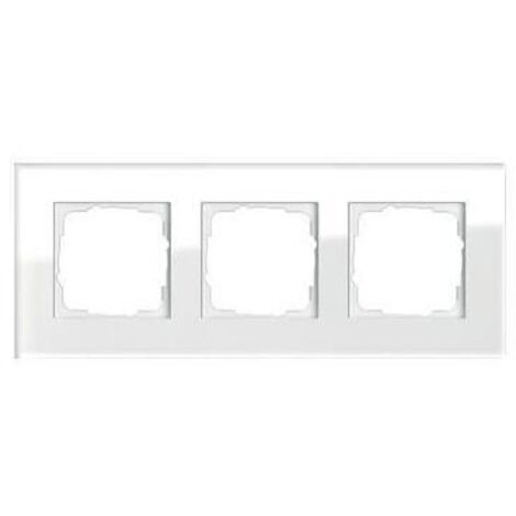 Gira Rahmen 3-fach weiß glas Esprit 021312