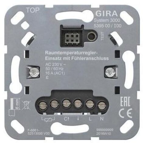 Gira Raumtemperaturreg.-Einsatz u.Fühleranschl.Eins. 539500
