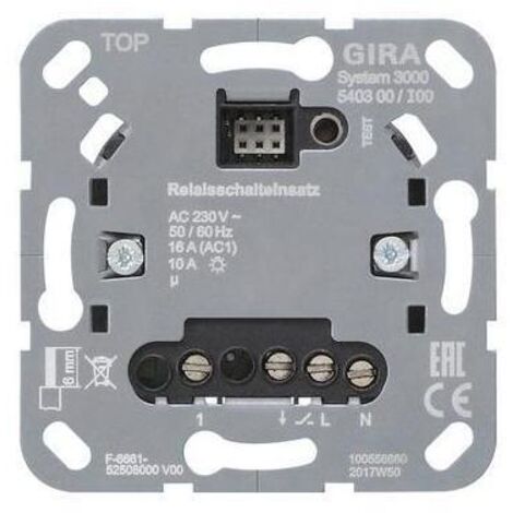Gira Relais-Einsatz 16A uni natur System 3000 540300 0-2300W NSTeing
