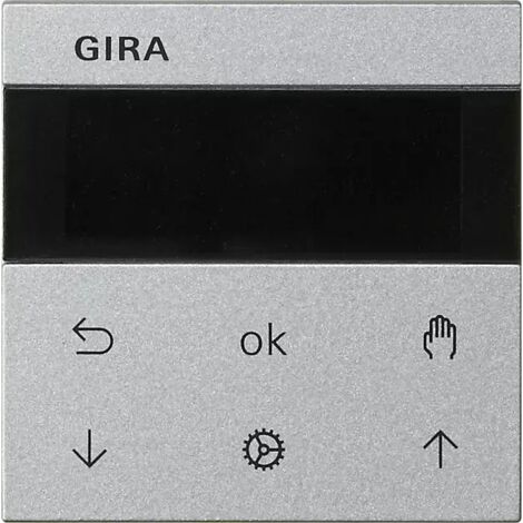 Gira S3000 Jal.-/Schaltuhr Display System 55 F Alu [536626], 5366 26