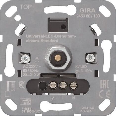 Gira S3000 Uni-LED-Drehdimmeins. Standard Inserto [245000], 2450 00