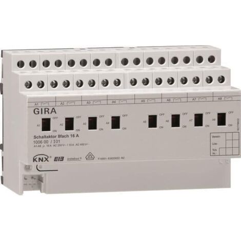 GIRA Schaltaktor 8fach 16A REG 100600 (100600)