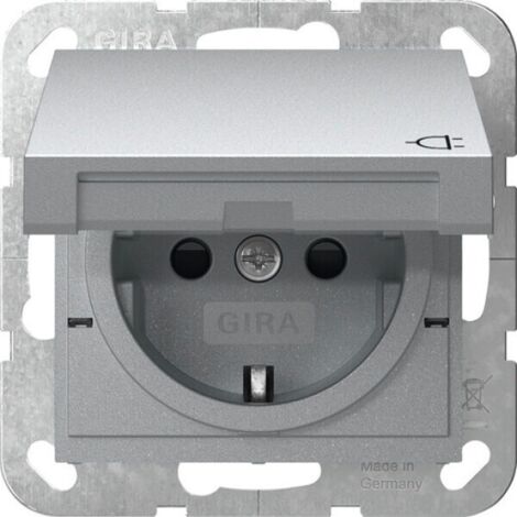 Gira SCHUKO KD + SH System 55 F Alu 441426