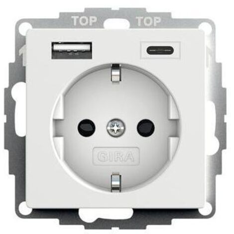 Gira SCHUKO-STECKDOSE RWS MATT (245927 USB-A + USB-C)