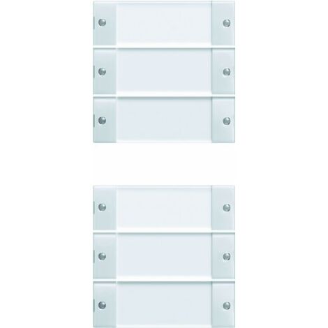 Gira Set de touches 6f (3+3) BSF System 55 Clair/Blanc pur [213603], 2136 03