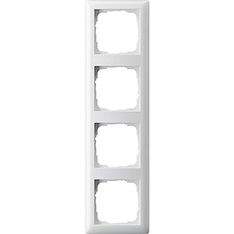 Gira Standard 55 cornice bianca lucida senza viti