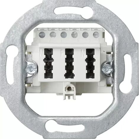Gira TAE-Anschlussdose TAE 3 x 6 NFN Einsatz Weiß 003302