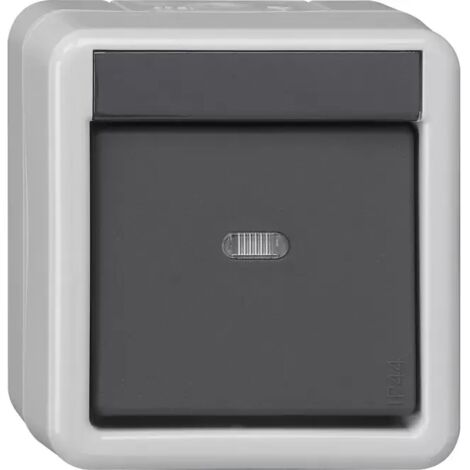 Gira Taster-BA 1f Kontrollf. + 1-Punkt KNX WG AP Grau 515130