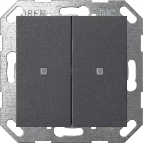 Gira Taster Wippe 2f OneKNX System 55 Anthrazit [517328], 5173 28